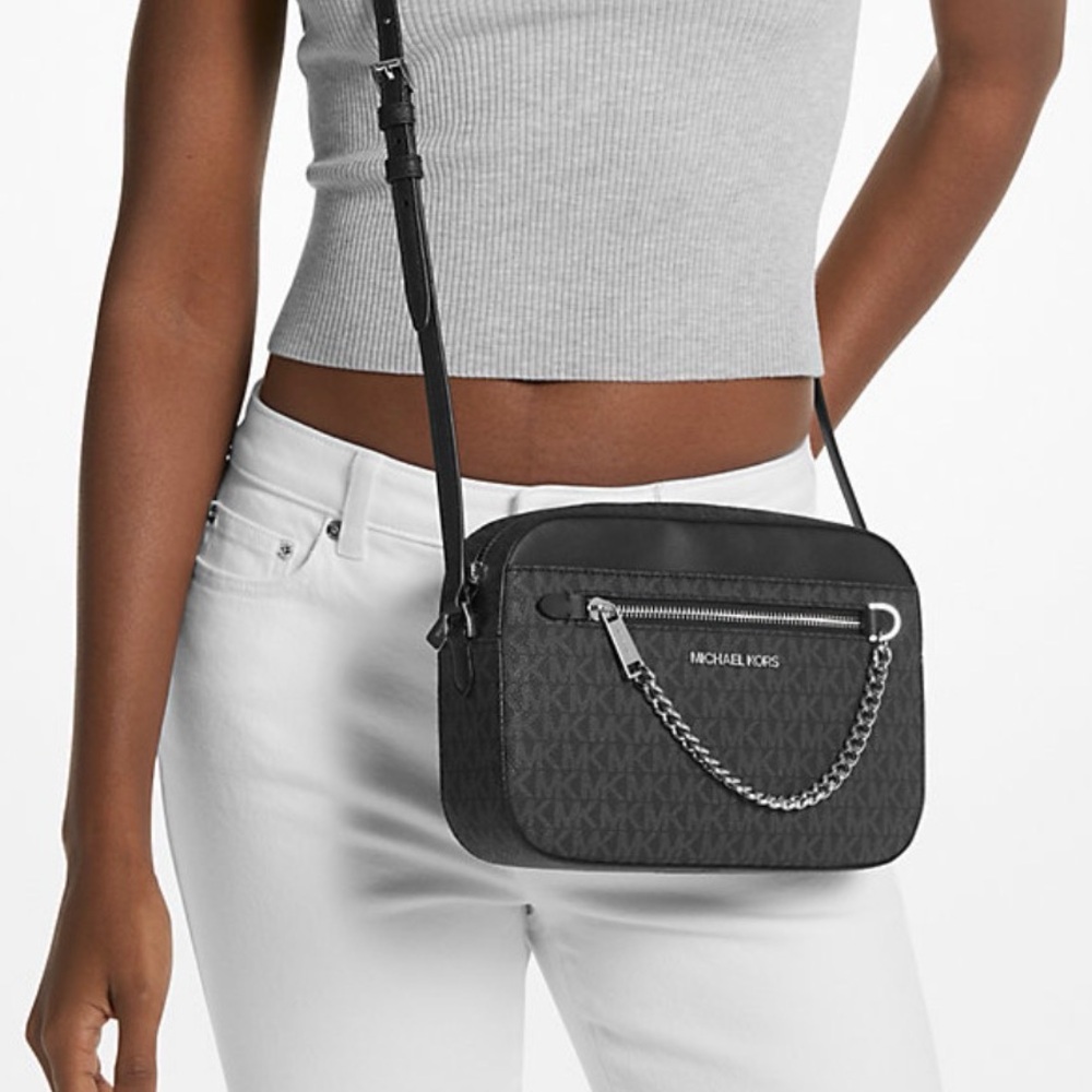 Brand New Michael Kors Jet Set Large Logo Crossbody Bag